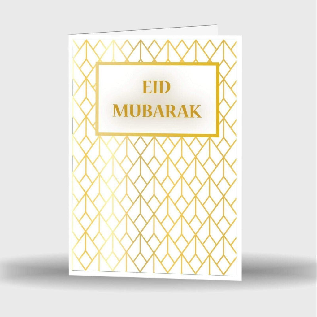 Single Or Pack Of 9 Eid Mubarak Mubrook Celebration Greeting Card Gift  Style 1