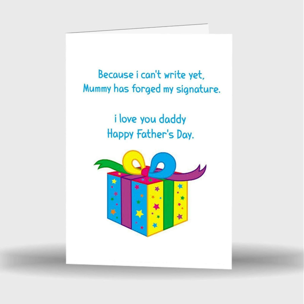 New Father's Day Best Dad Cute Funny Humours Joke Laugh Greeting Cards 6
