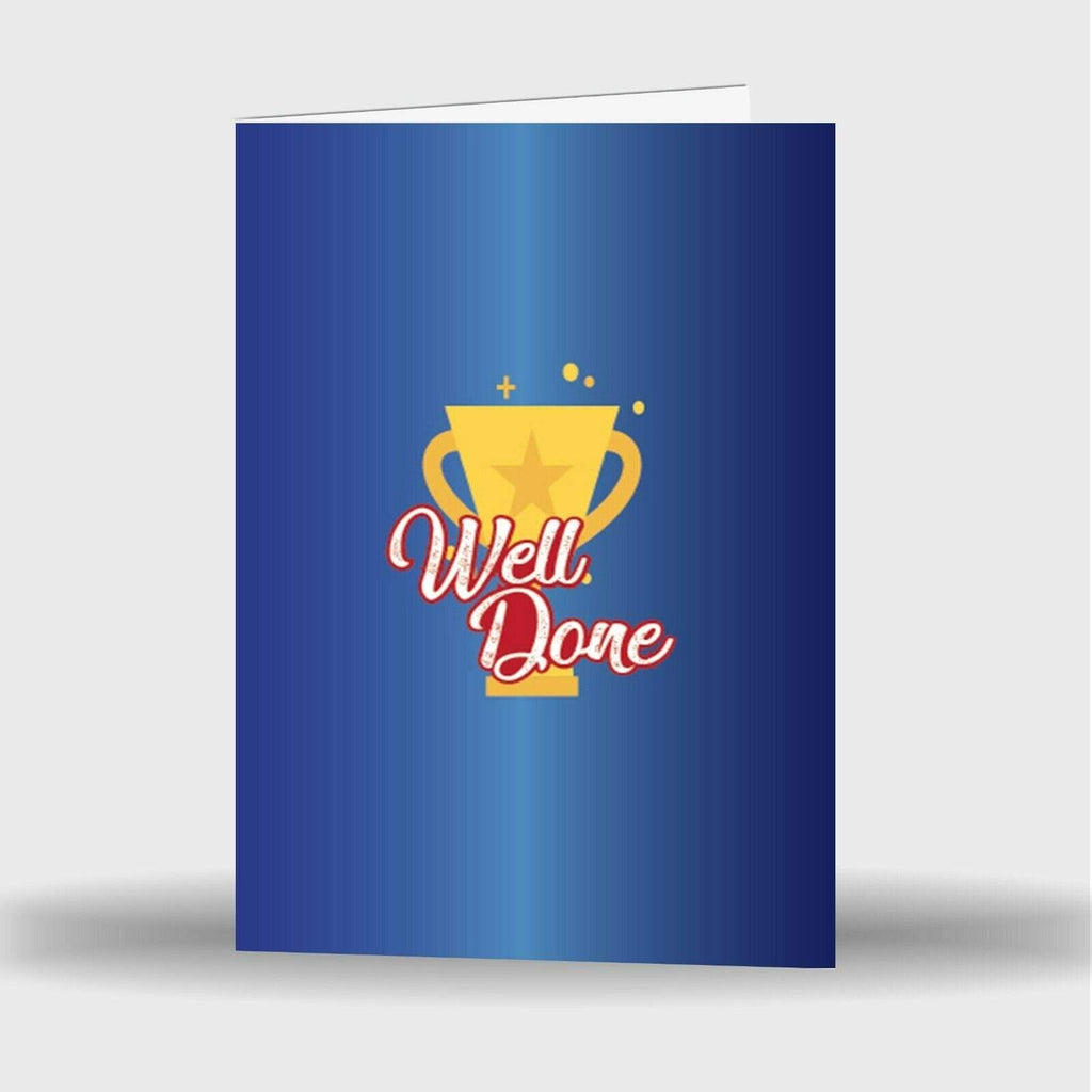 Well Done Greeting Card Gift Pass Exams Graduation Driving Test Job Novelty D5