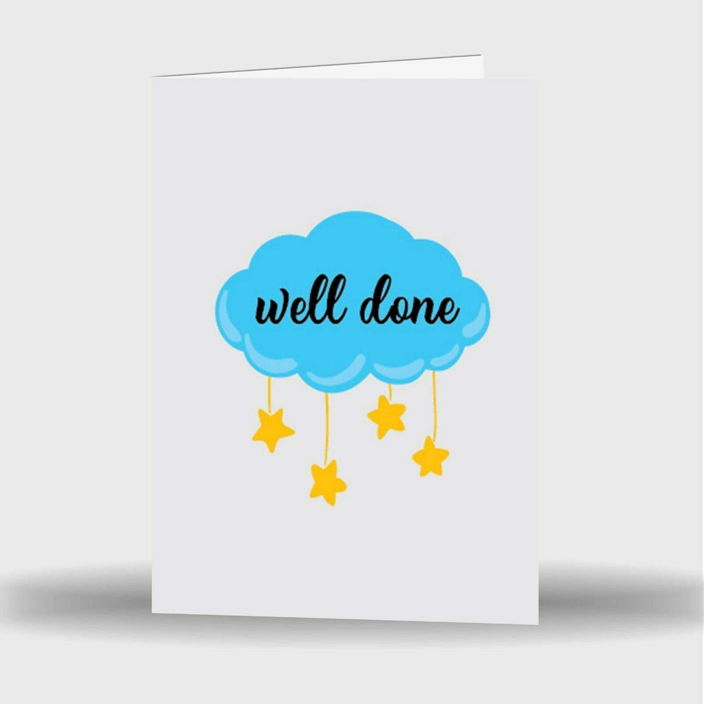 Well Done Greeting Card Gift Pass Exams Graduation Driving Test Job Novelty D1