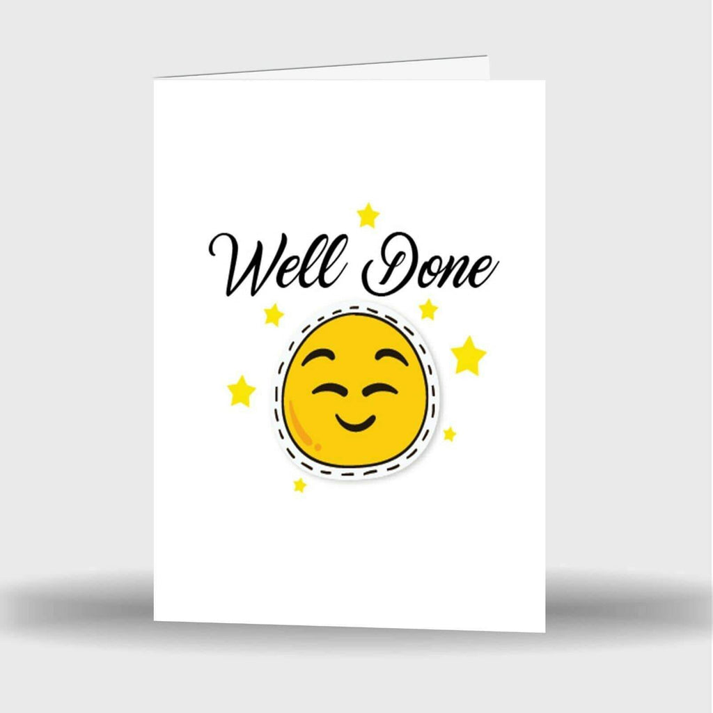 Well Done Greeting Card Gift Pass Exams Graduation Driving Test Job Novelty D3