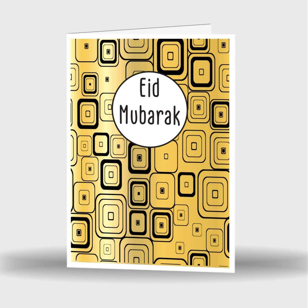Eid Mubarak Mubrook Celebration Greeting Card Gift Single Or Double Pack