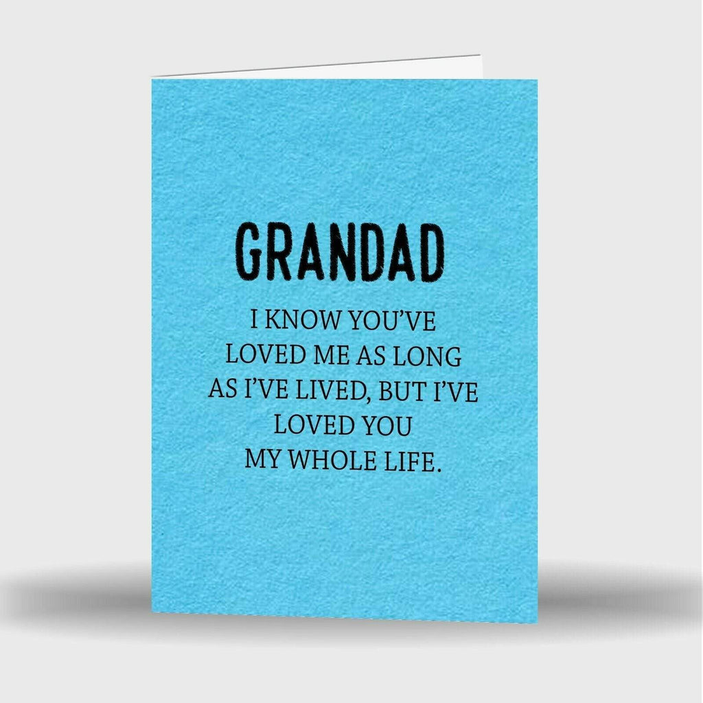 Father's Day Number One Grandad Vintage Grandpa Grandparents Greeting Cards D2