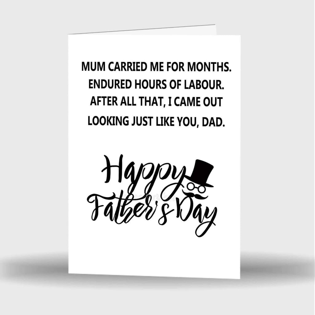 New Father's Day Best Dad Cute Funny Humours Joke Laugh Greeting Cards 12