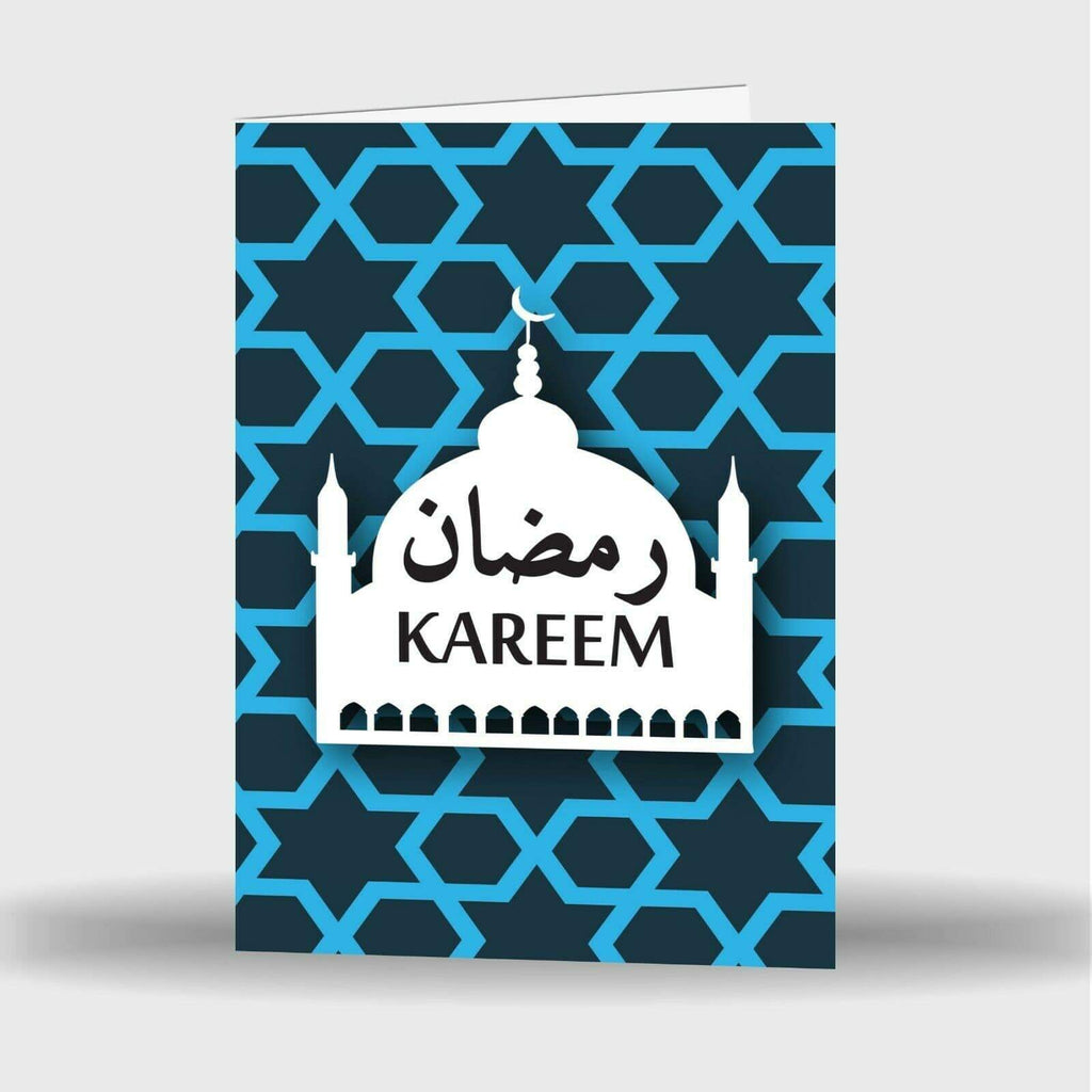 Single Or Pack Of 4 Ramadan Mubarak Kareem Celebration Greeting Card Gift D9