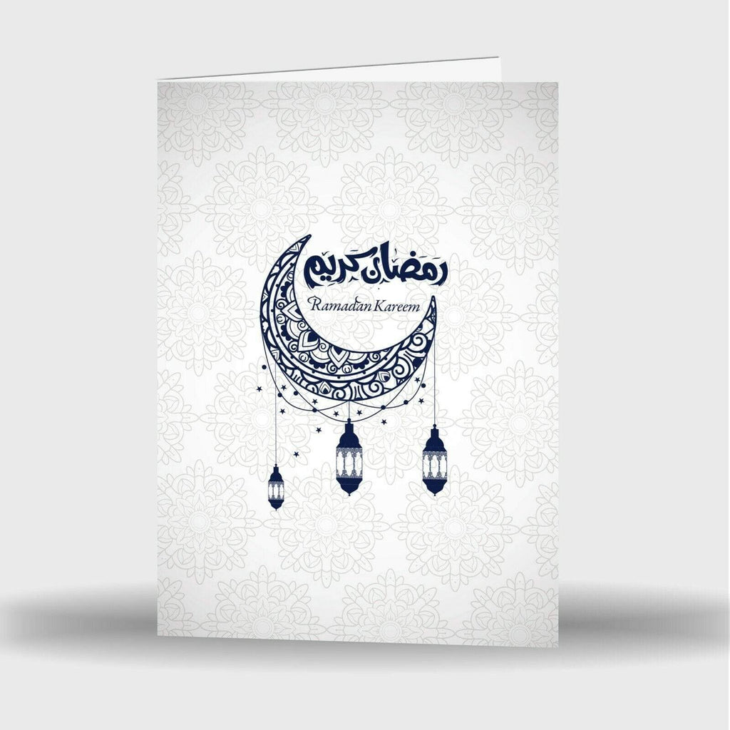 Single Or Pack Of 4 Ramadan Mubarak Kareem Celebration Greeting Card Gift D8