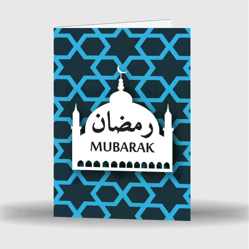 Single Or Pack Of 4 Ramadan Mubarak Kareem Celebration Greeting Card Gift D2