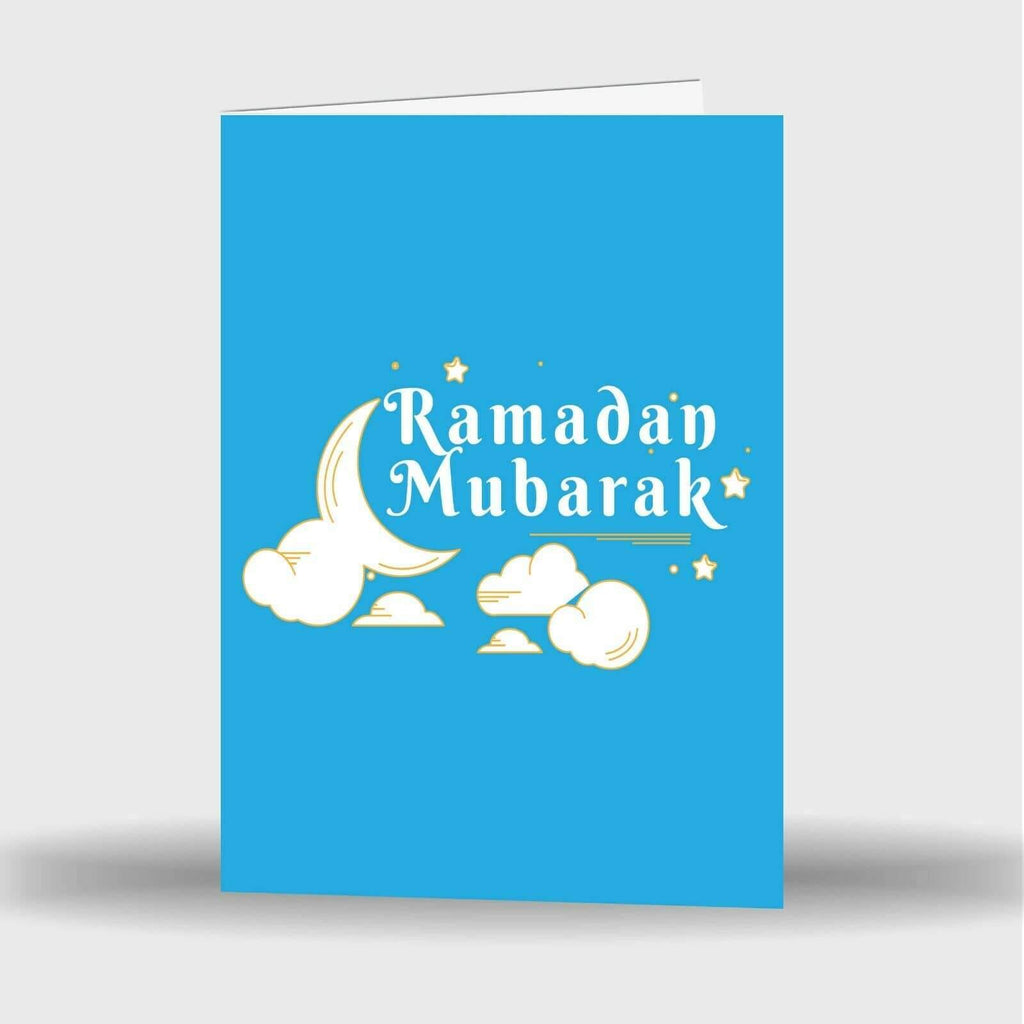 Single Or Pack Of 4 Ramadan Mubarak Kareem Celebration Greeting Card Gift D6
