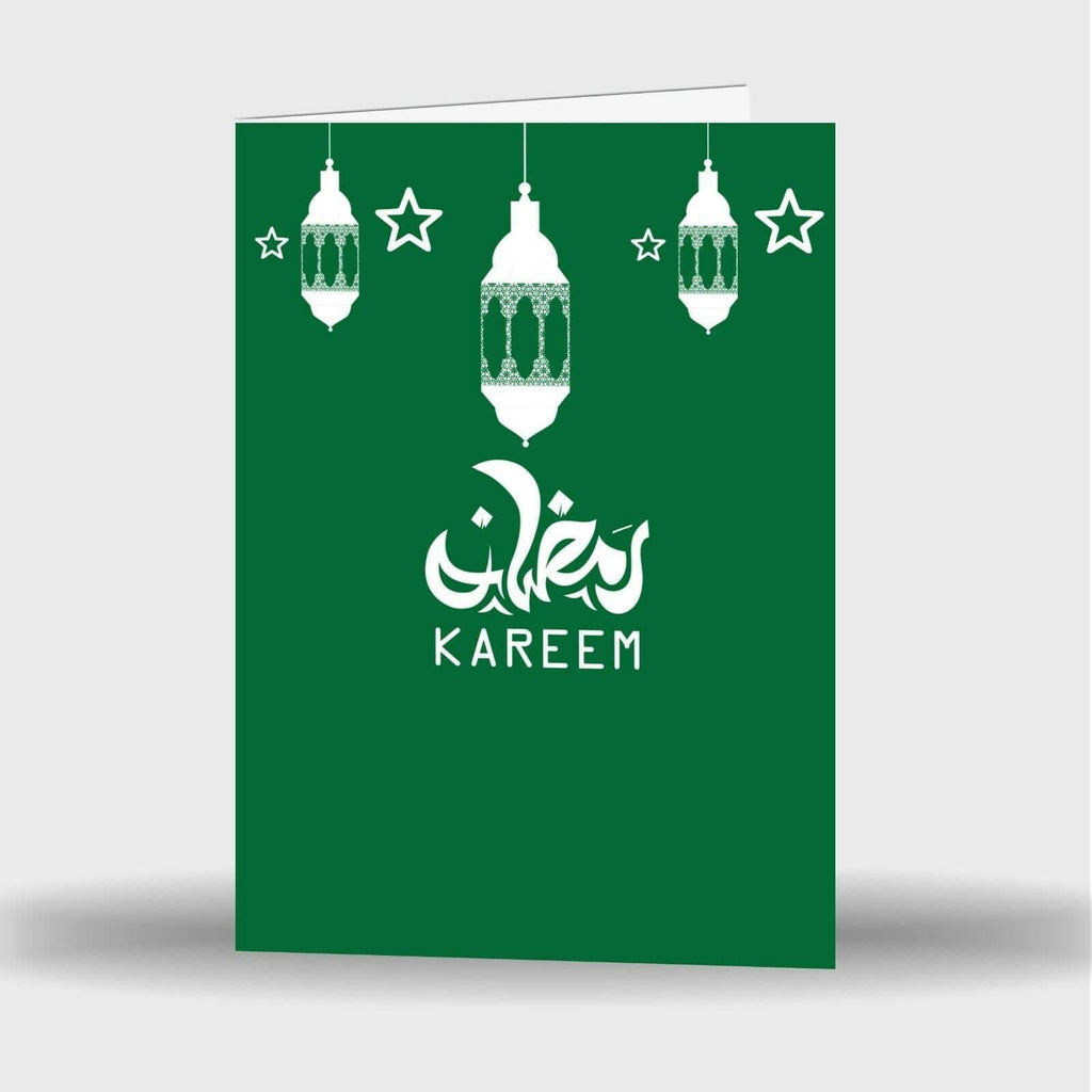 Single Or Pack Of 4 Ramadan Mubarak Kareem Celebration Greeting Card Gift D12