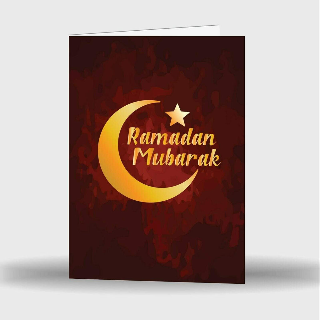 Single Or Pack Of 4 Ramadan Mubarak Kareem Celebration Greeting Card Gift D1