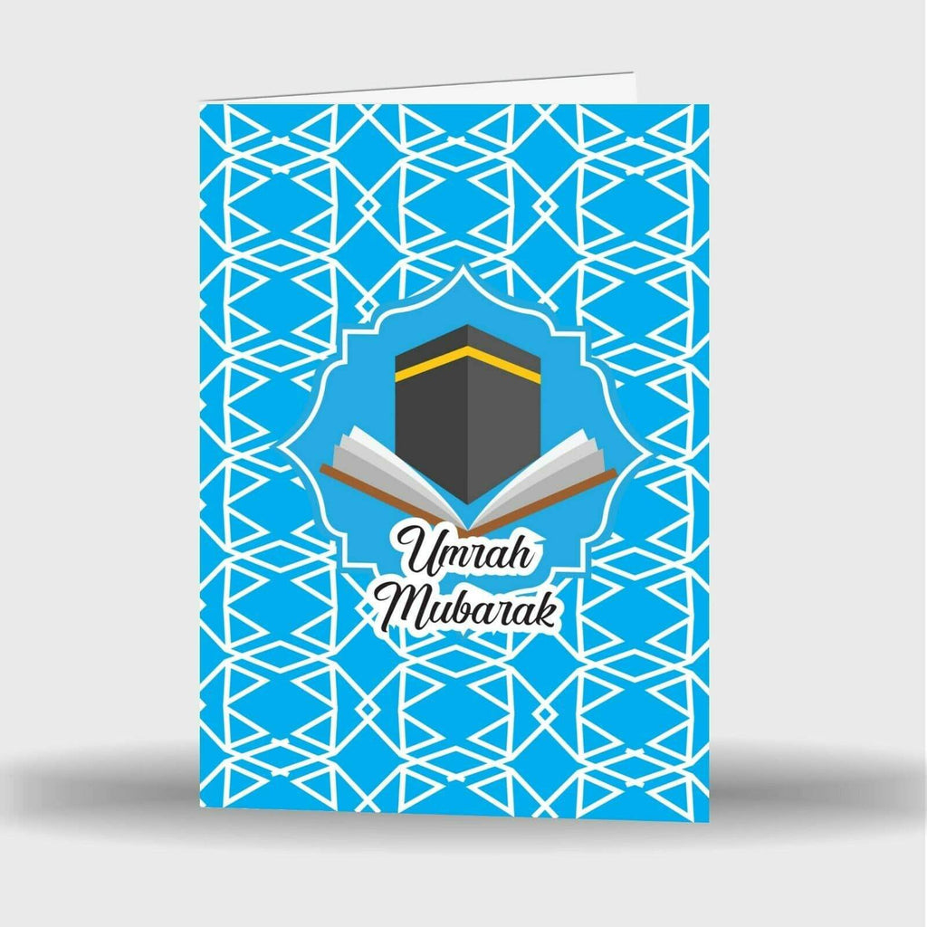 Single Or Pack Of 4 Umrah Mubarak Mubrook Islamic Celebration Greeting Card D4