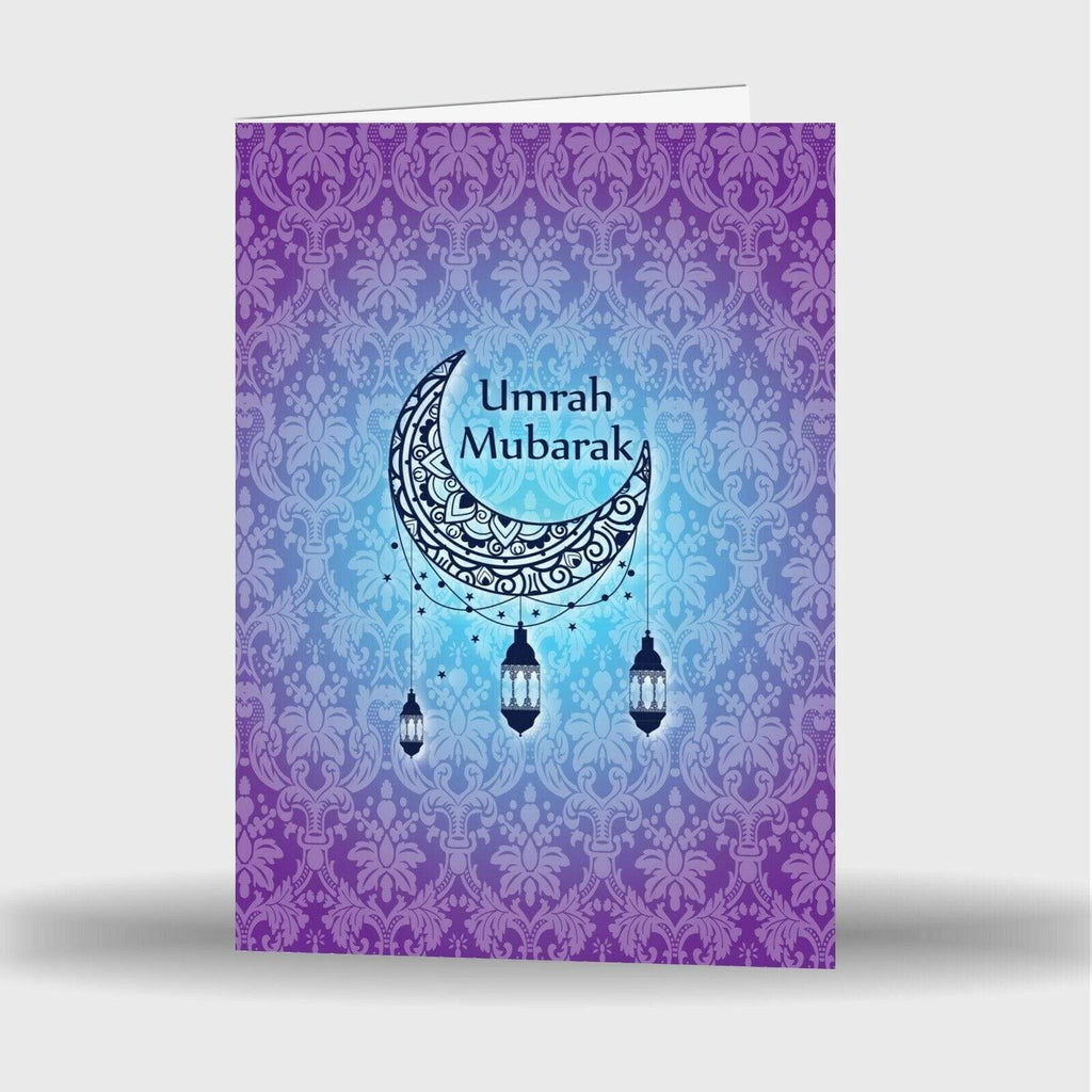 Single Or Pack Of 4 Umrah Mubarak Mubrook Islamic Celebration Greeting Card D5