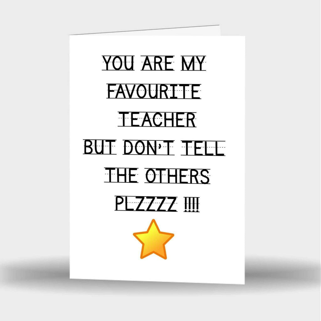 New Funny Best Teacher Card Gift Retiring Thank You Student Pupils Friends 11