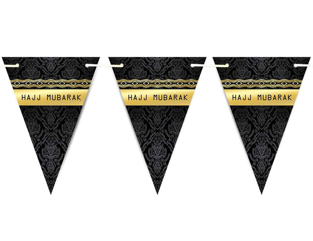 Hajj Mubarak 2019 Bunting Islamic Muslim Celebration Banner Flags Decoration D1