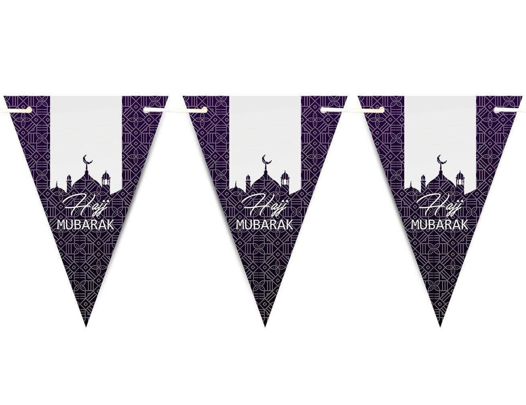 Hajj Mubarak 2019 Bunting Islamic Muslim Celebration Banner Flags Decoration D2