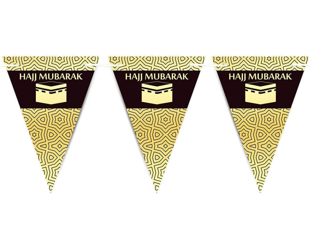 Hajj Mubarak 2019 Bunting Islamic Muslim Celebration Banner Flags Decoration D3