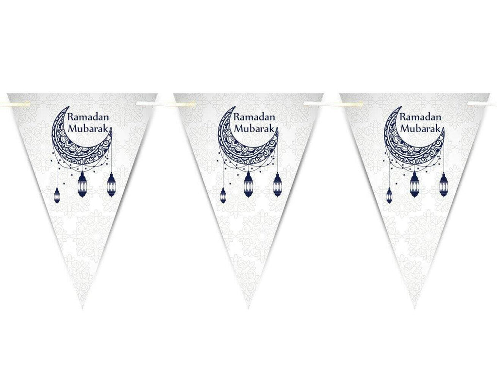 Ramadan Mubarak Arabic Bunting Islamic Celebration Banner Flags Decoration D1