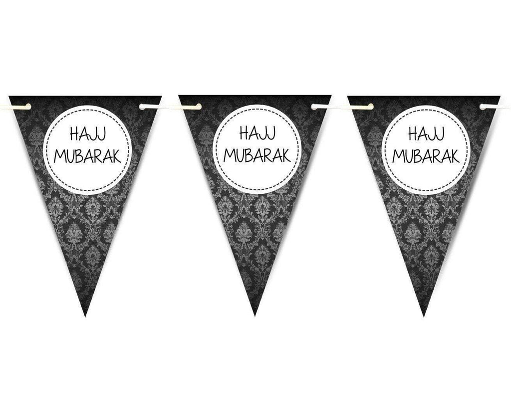 Hajj Mubarak Bunting Islamic Celebration Banner Flags Welcome Back Decoration 2