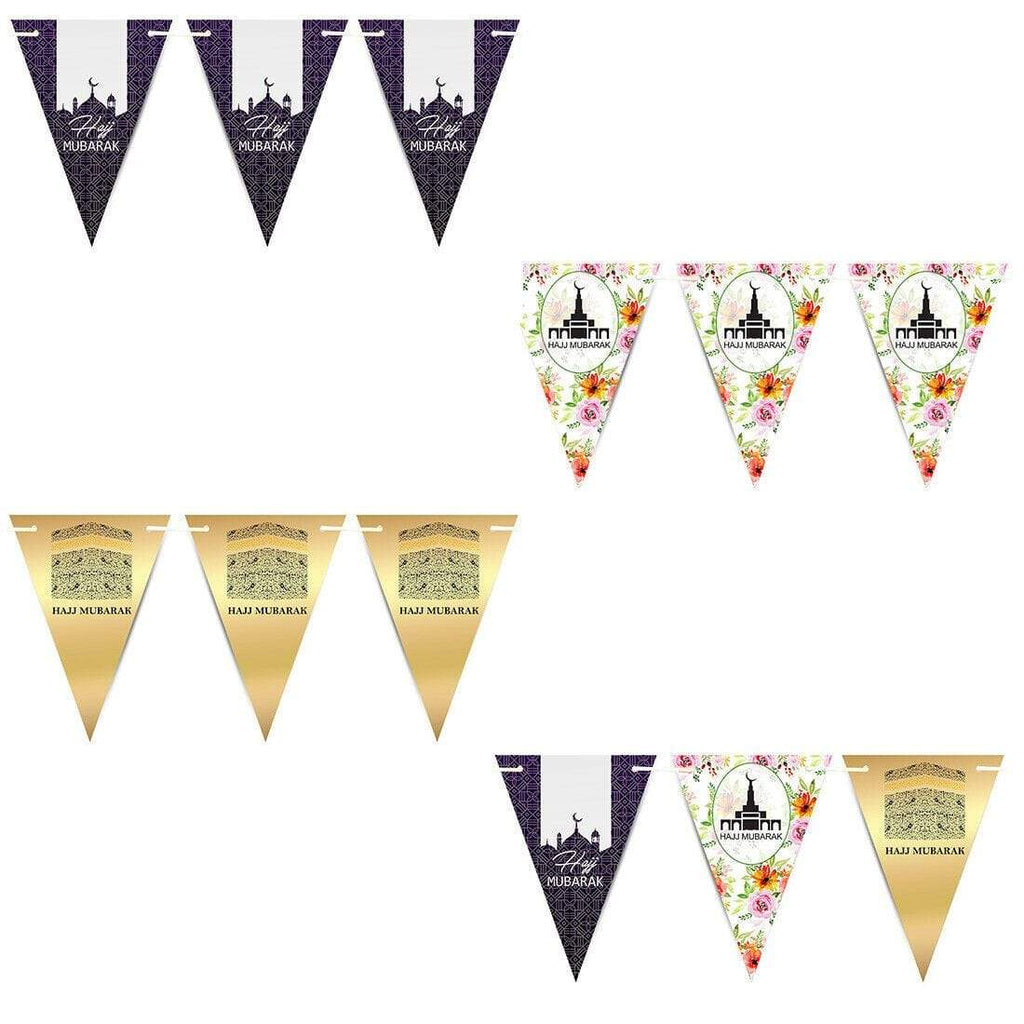 Hajj Mubarak 2019 Bunting Islamic Muslim Celebration Banner Flags Decoration D2