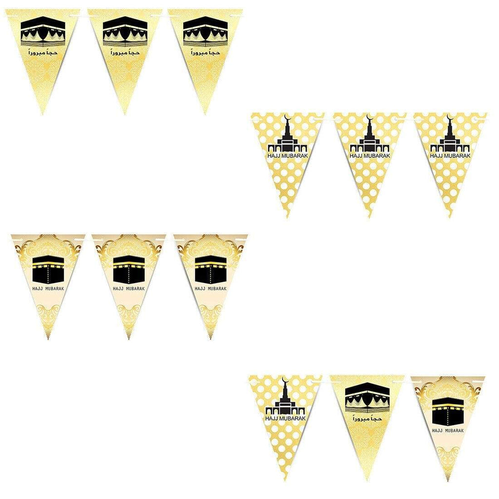 Hajj Mubarak 2019 Bunting Islamic Muslim Celebration Banner Flags Decoration D5