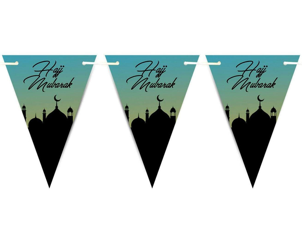 Hajj Mubarak 2019 Bunting Islamic Muslim Celebration Banner Flags Decoration D4