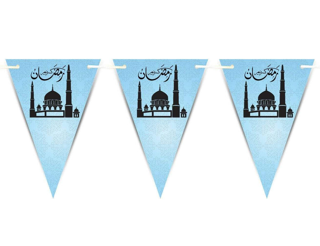 Ramadan Kareem Mubarak Bunting Islamic Celebration Banner Flags Decoration D7