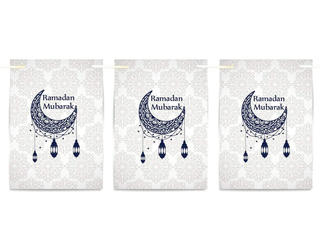 Ramadan Mubarak Bunting Islamic Celebration Banner Square Flags Decoration 1