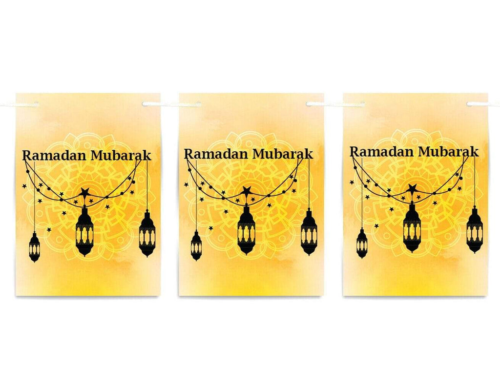 Ramadan Mubarak Bunting Islamic Celebration Banner Square Flags Decoration 3