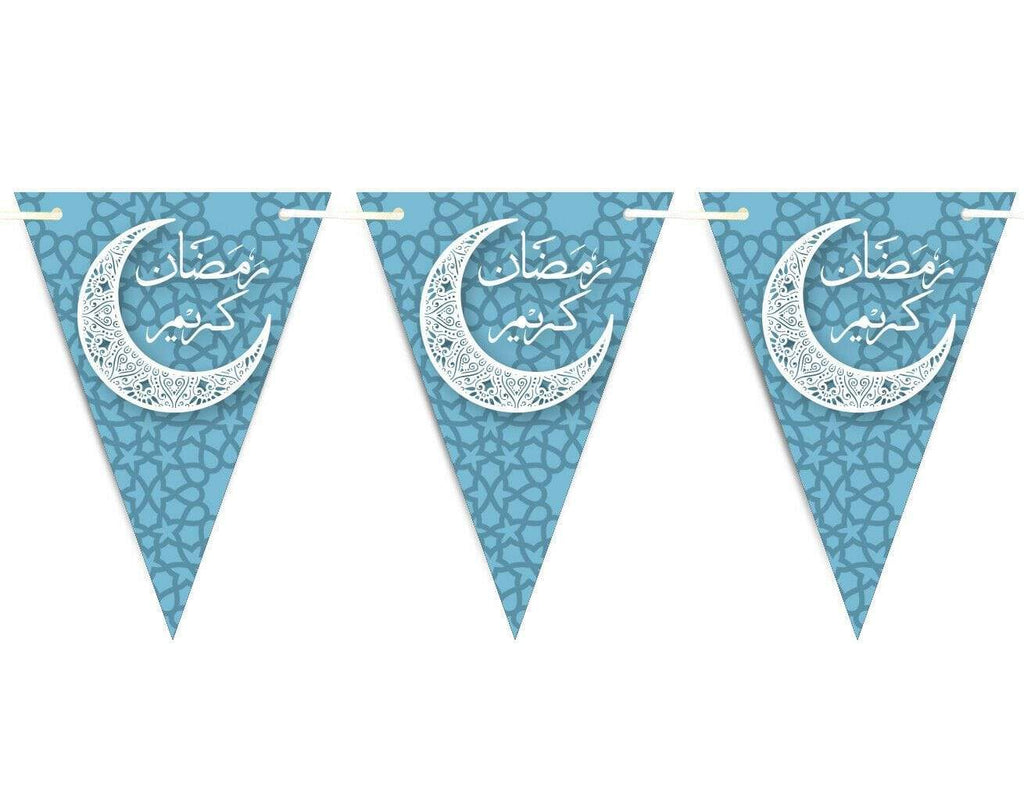 Ramadan Kareem Mubarak Bunting Islamic Celebration Banner Flags Decoration D4