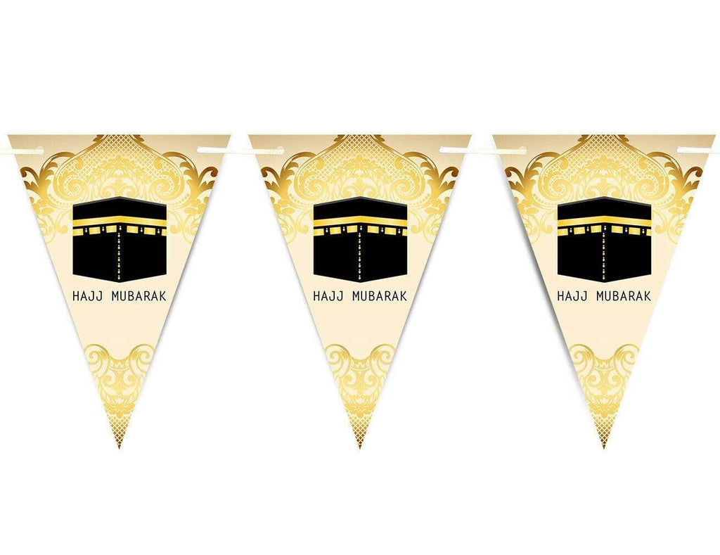 Hajj Mubarak 2019 Bunting Islamic Muslim Celebration Banner Flags Decoration D5