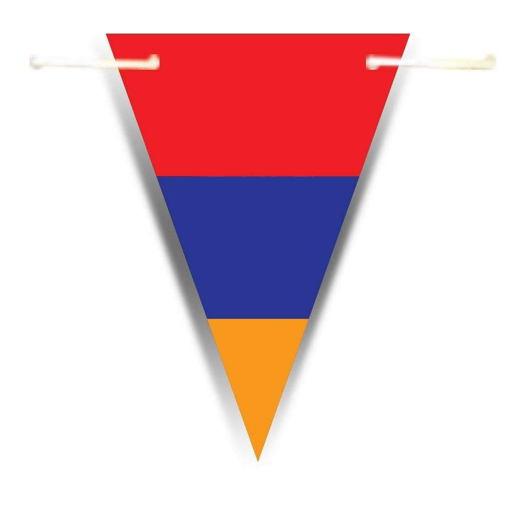 Asia World Flags Bunting Banner Decorations Celebrations Triangle Flags