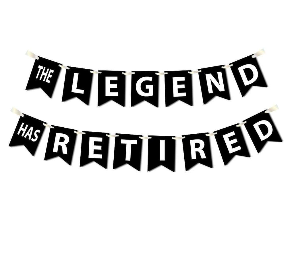 Retirement Leaving Job  Funny Decorations Party Bunting Flag Celebration Banner