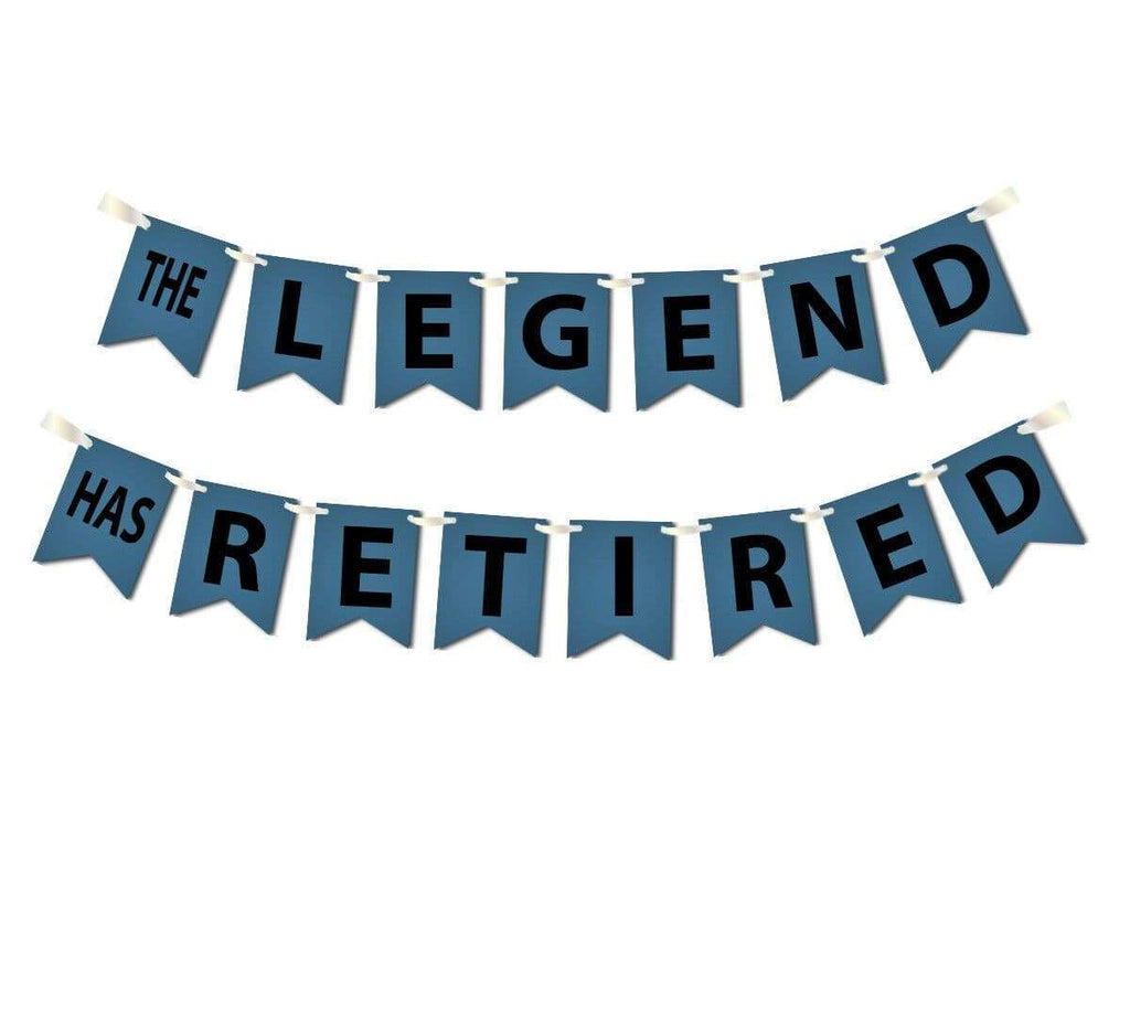 Retirement Leaving Job  Funny Decorations Party Bunting Flag Celebration Banner