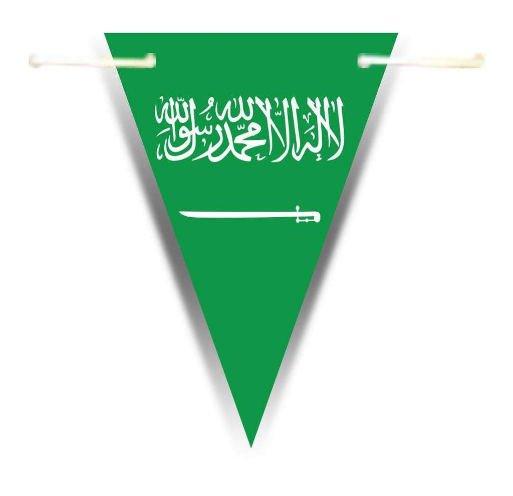 Asia World Flags Bunting Banner Decorations Celebrations Triangle Flags