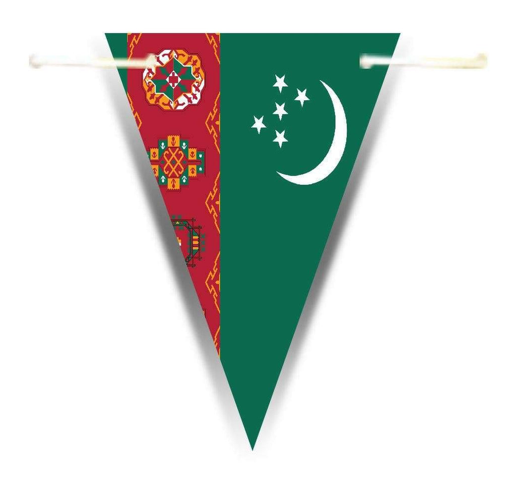 Asia World Flags Bunting Banner Decorations Celebrations Triangle Flags