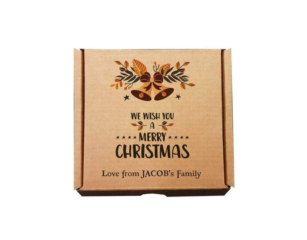 Personalise Name Merry Christmas Gift Boxes Festive Xmas Santa Dad Grandad Mum