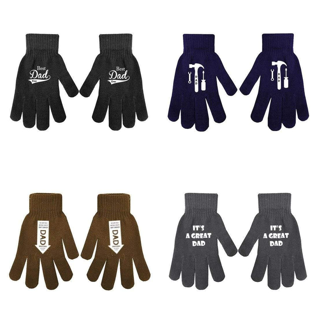 Personalised Men Dads Grandad Xmas Fathers Day Gift Present Adults Heat Gloves