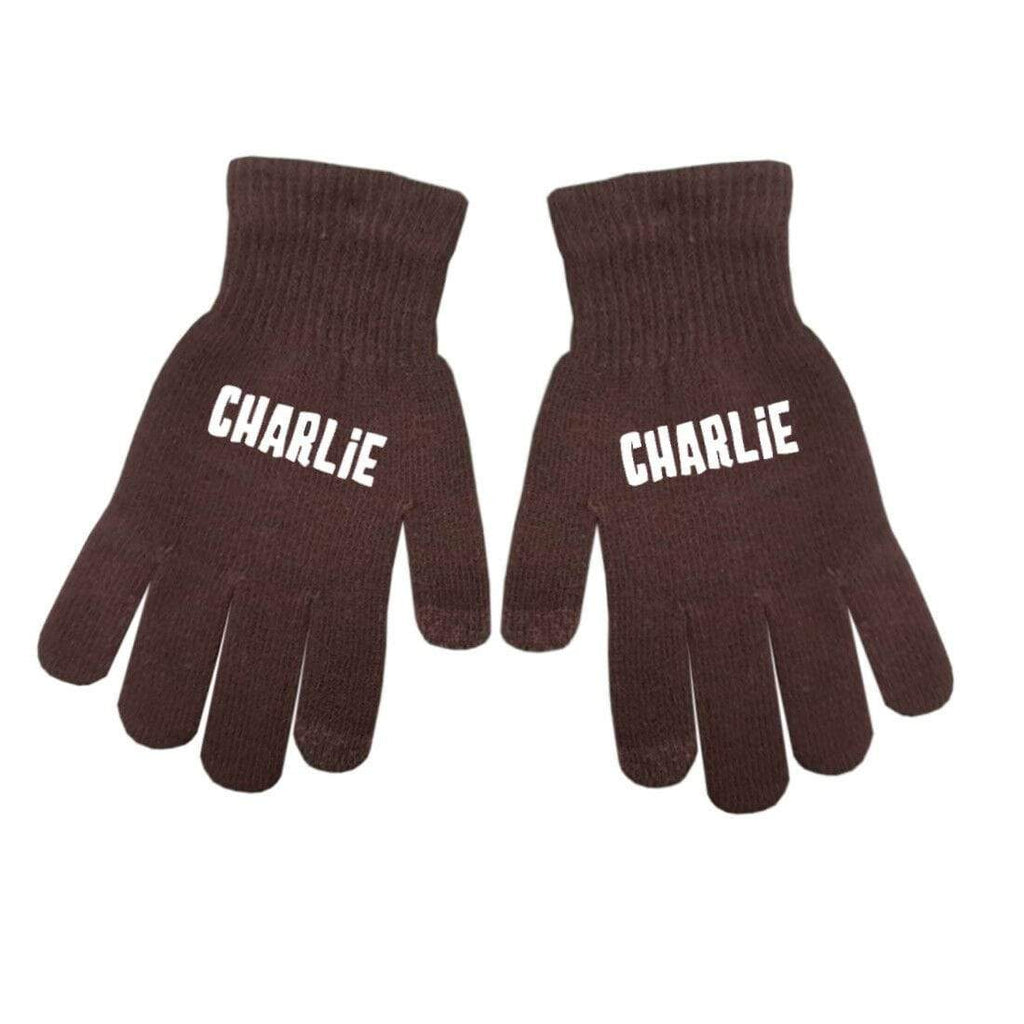 Personalise Kids Teenagers Adults Unisex Boys Girls Winter Touch Screen Gloves