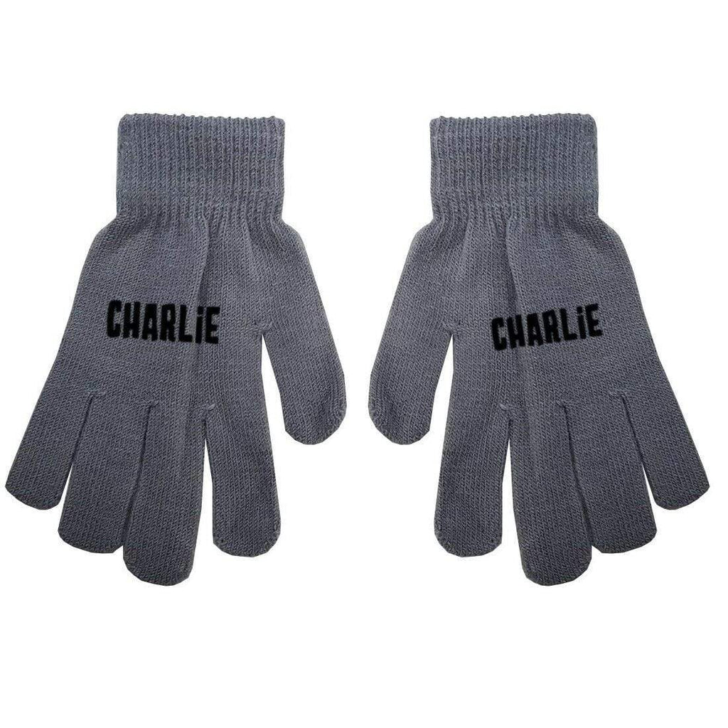 Personalised Name Kids Teenagers Adults Boys Girls Winter Gloves Hand Warmers D2