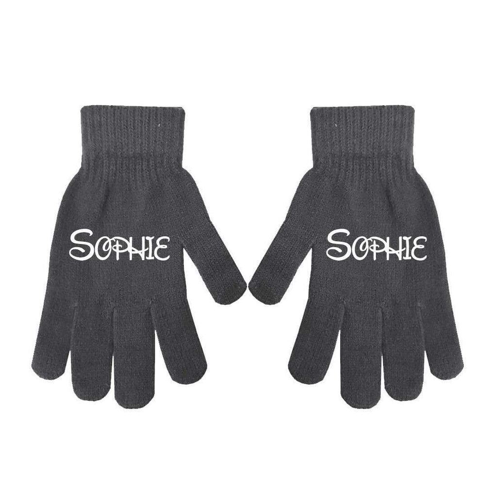 Personalise Name Kids Teenagers Adults Unisex Boys Girls Winter Fashion Gloves