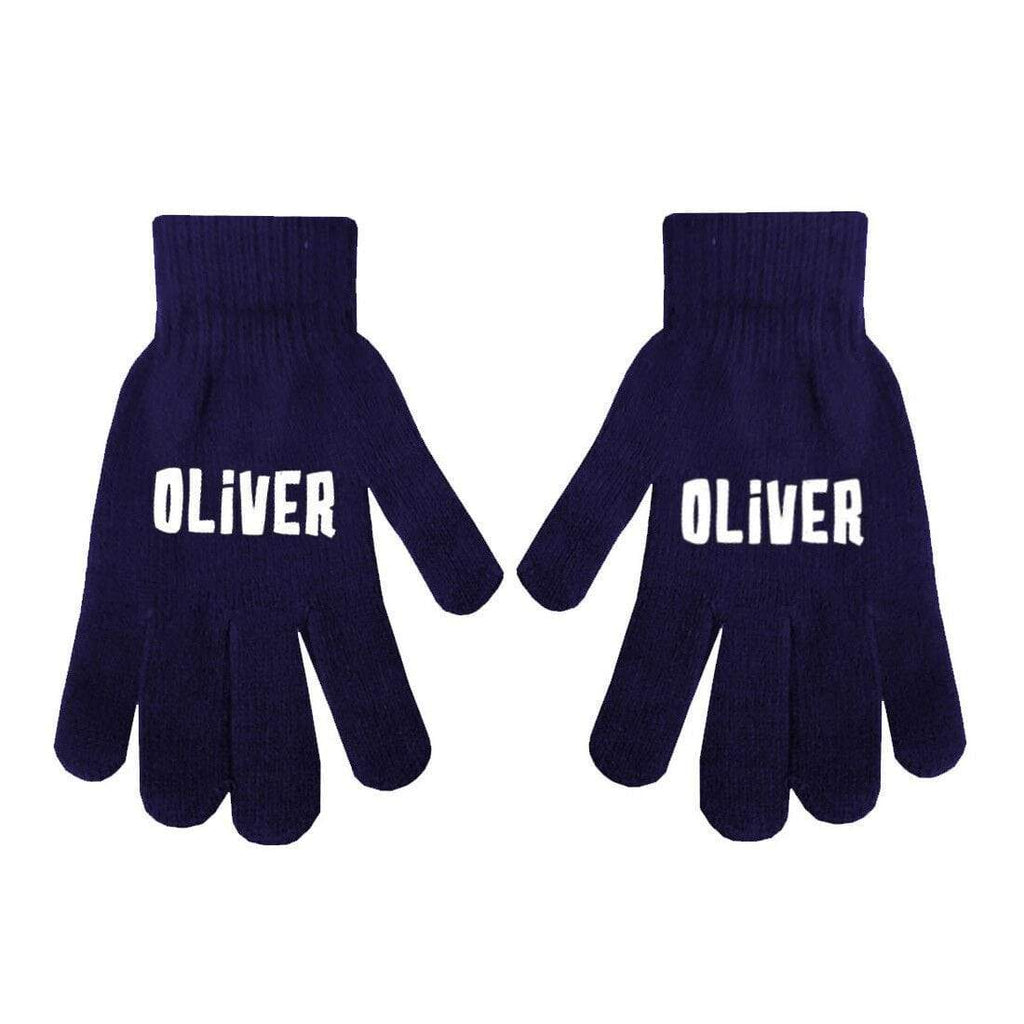 Personalise Name Kids Teenagers Adults Unisex Boys Girls Winter Fashion Gloves