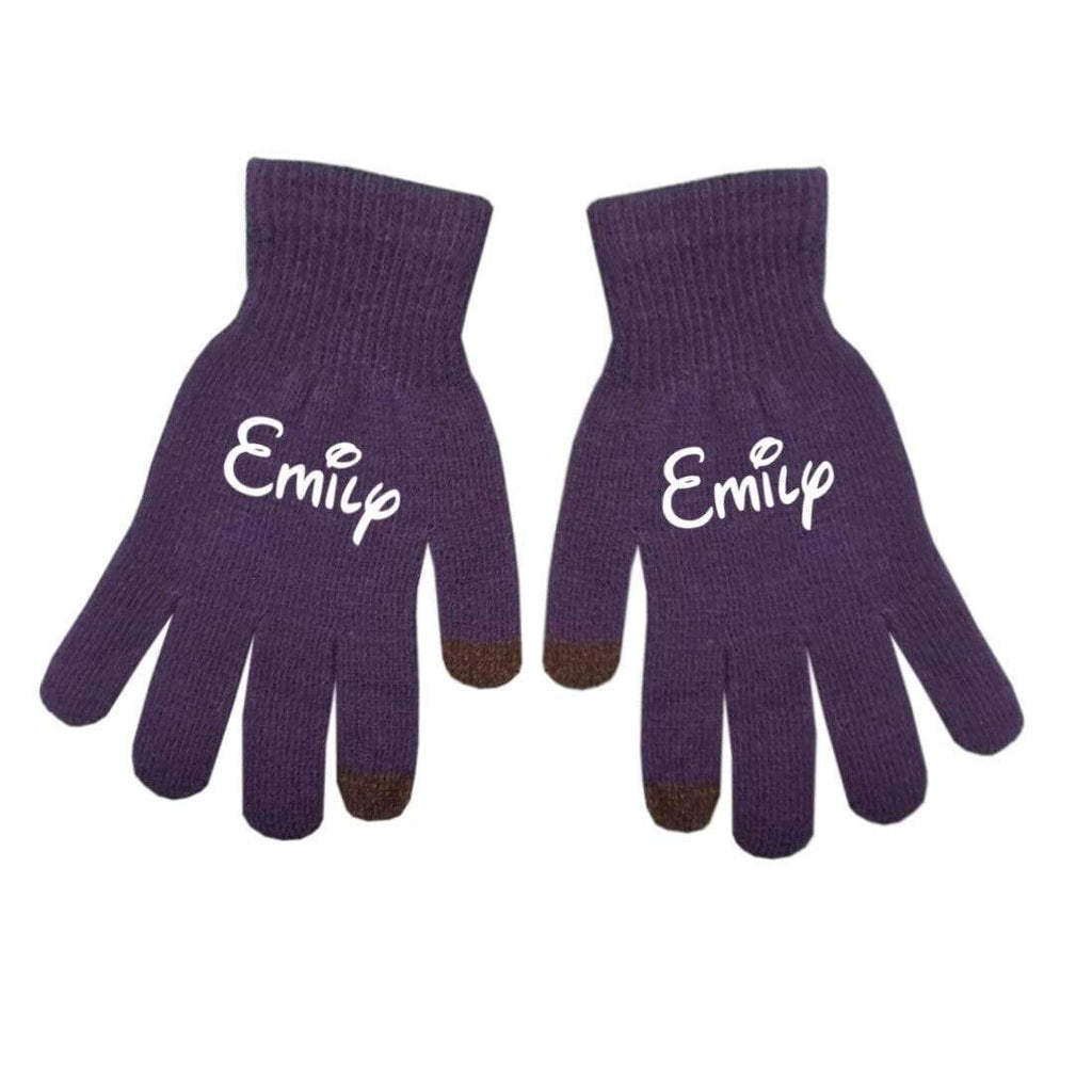 Personalise Kids Teenagers Adults Unisex Boys Girls Winter Touch Screen Gloves