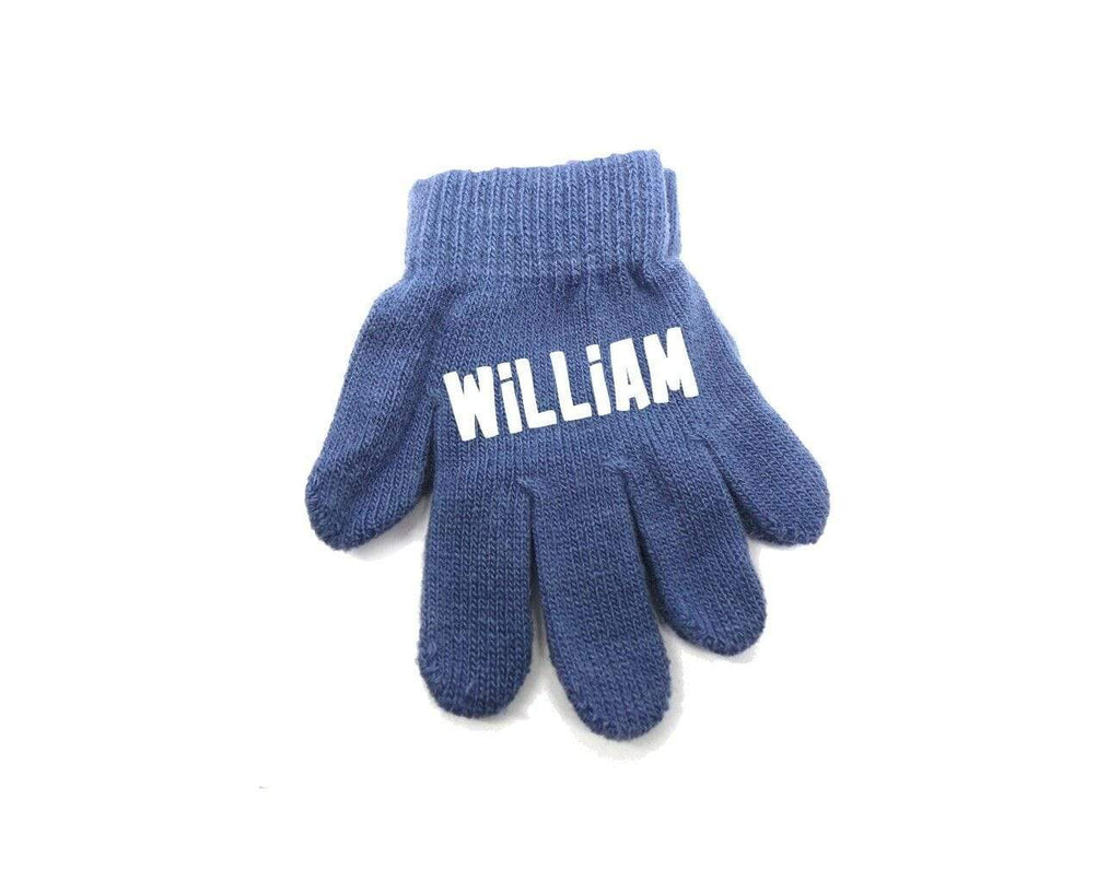 Personalised Magic Kids Winter Funky Cool Teenager Gloves With Your Name on