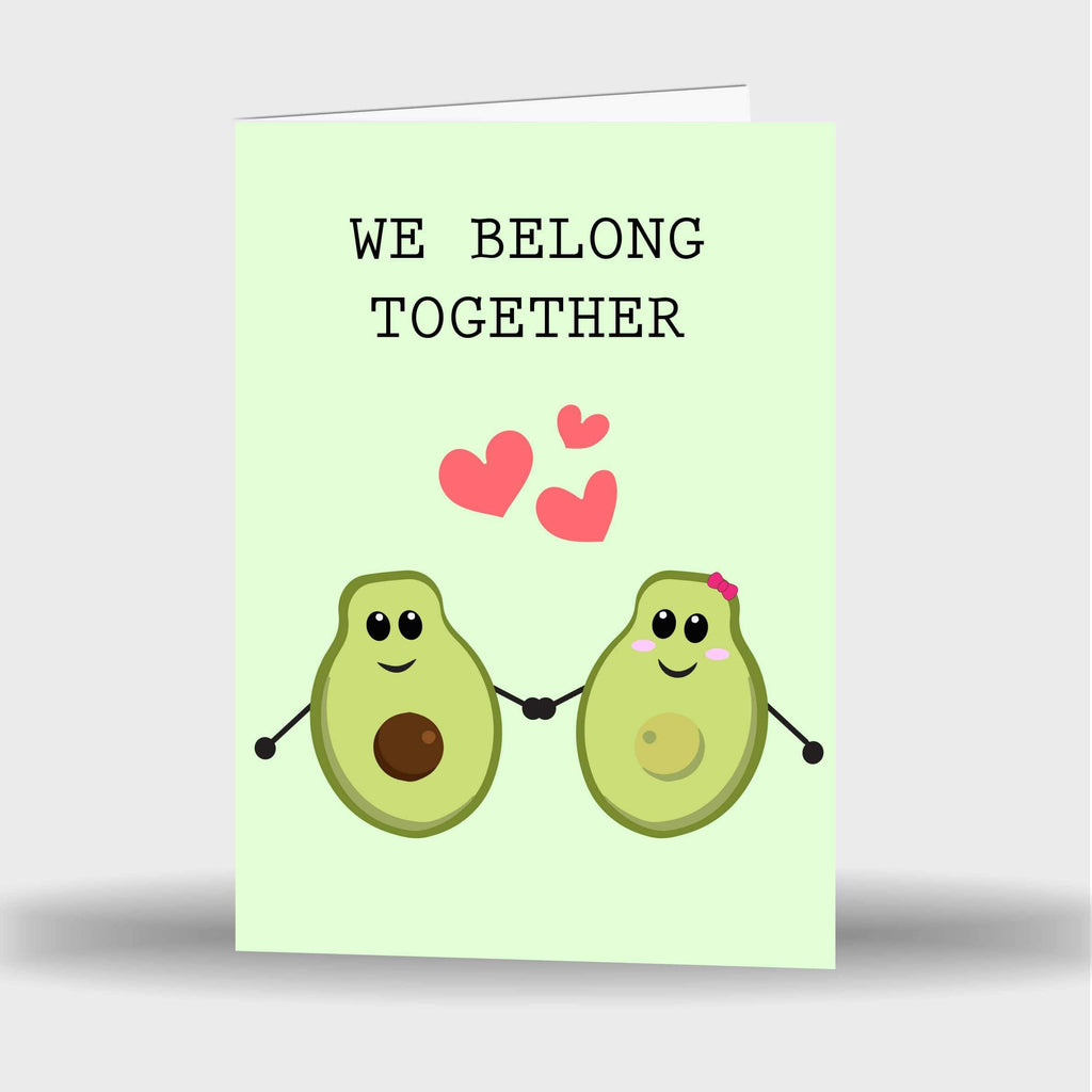 Funny We Belong Together Go Together I Love You Asian Humour Cute Greeting Card
