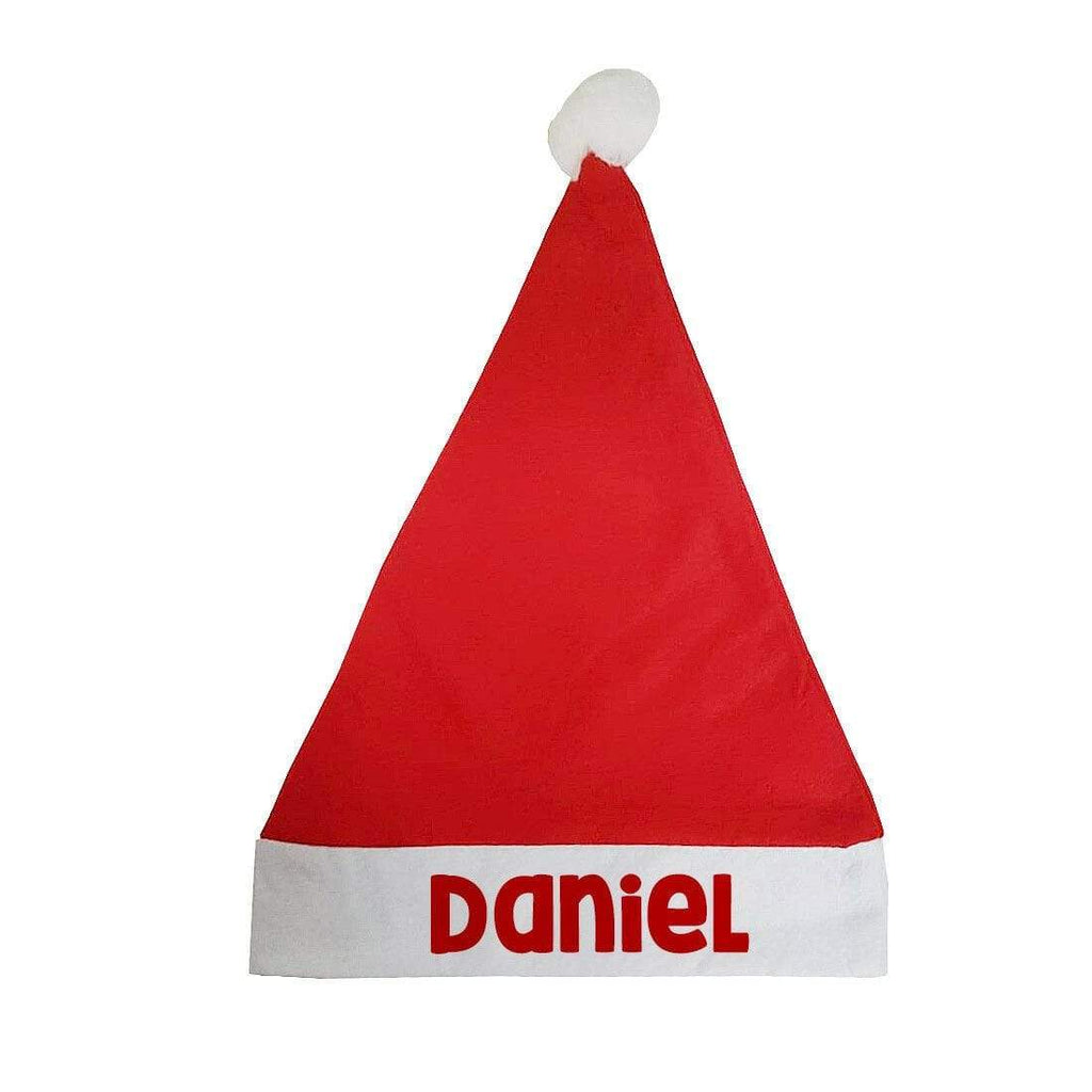 Personalise Father Christmas Santa Claus Red White Hat Xmas Party One Size