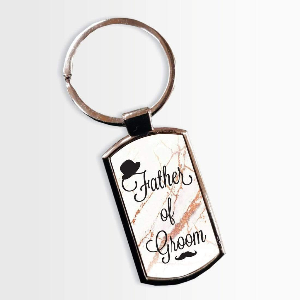 Personalised Bride Groom Usher Best Man Key Ring Sentimental Gift