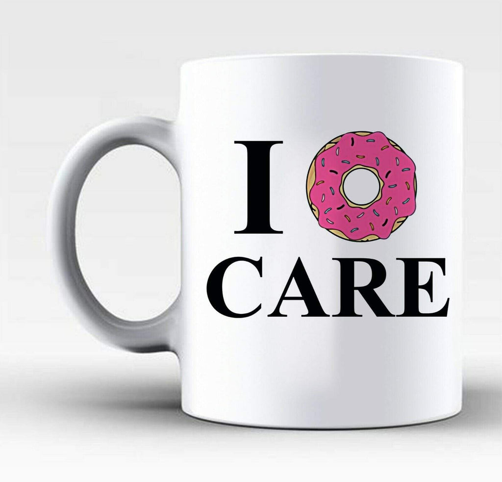 I Donut Care Funny Doughnut Tea Coffee Mug Perfect Gift Present Drink Glass 2