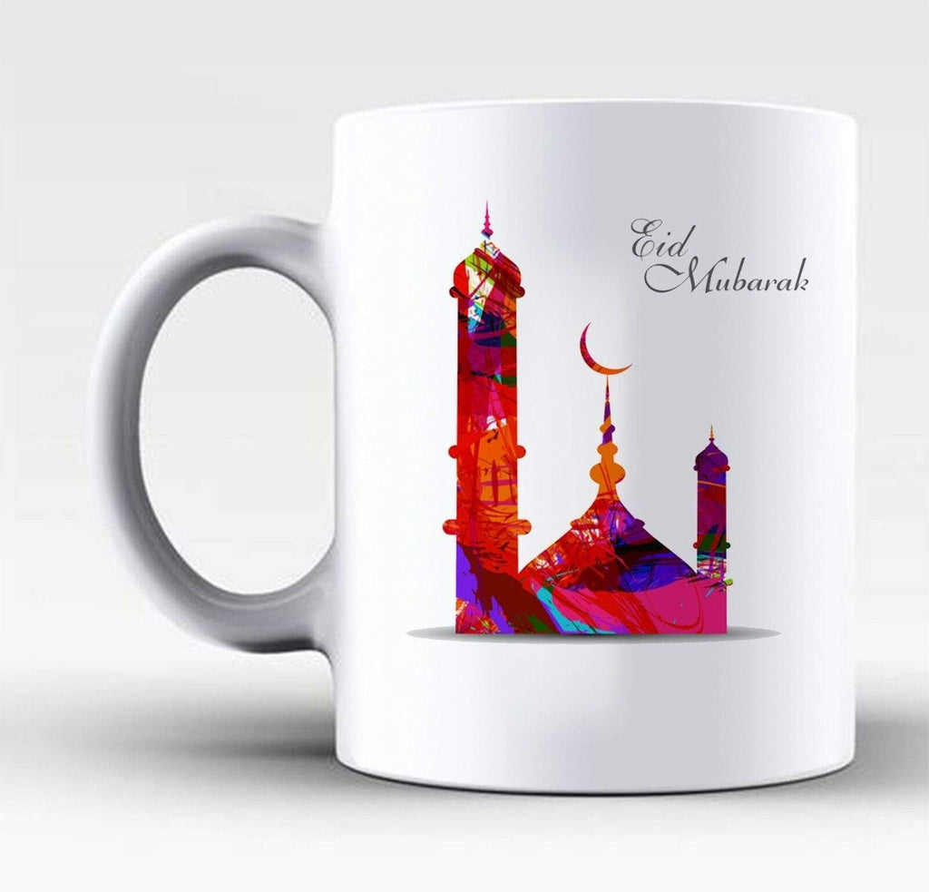 Eid Mubarak Mubrook Tea Coffee Mug Masjid Mosque Islamic Holy Month Gift Present