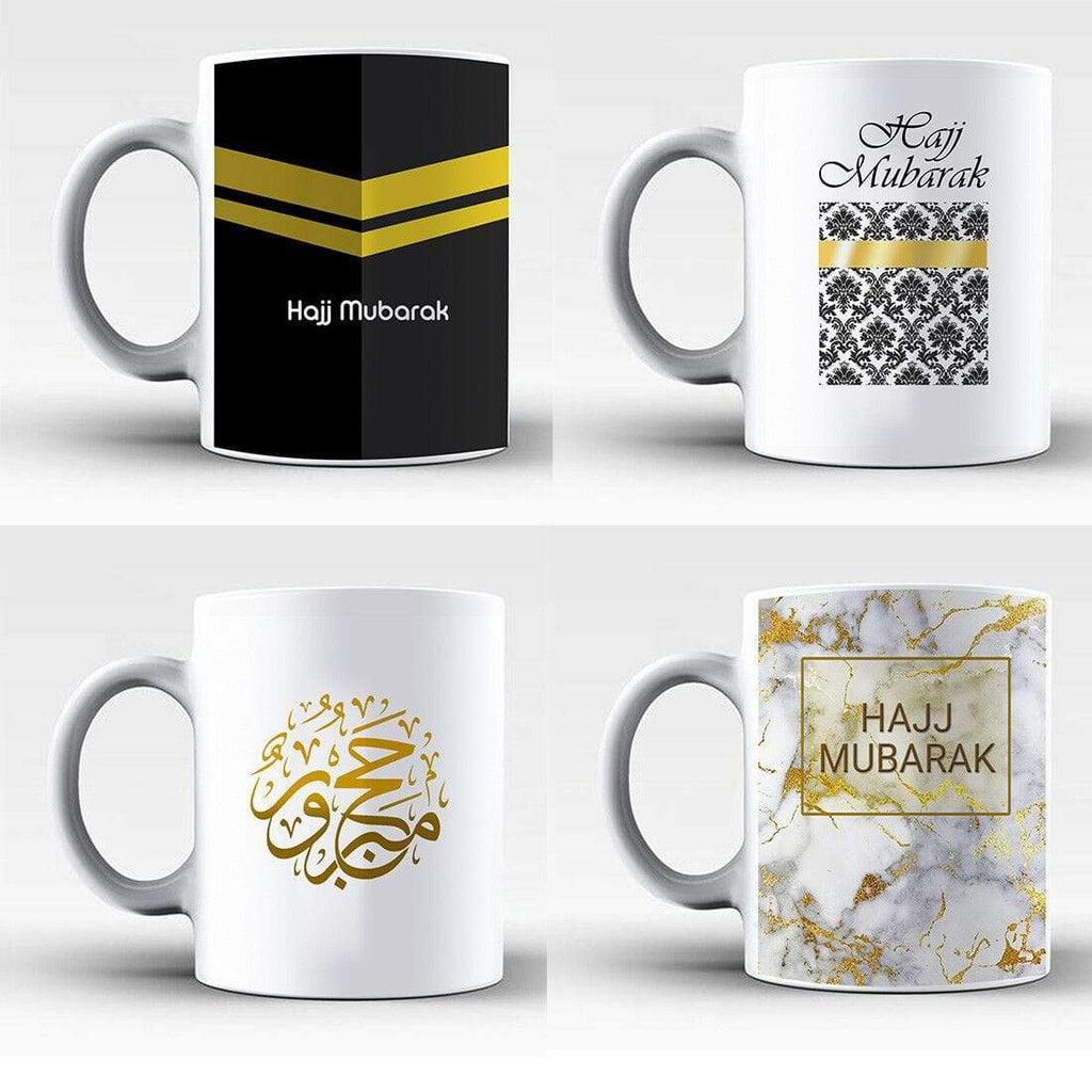 Set Of 7 Mugs Hajj Mubarak Islamic Muslim Drink Mug Cup Coffee Tea Gift Present