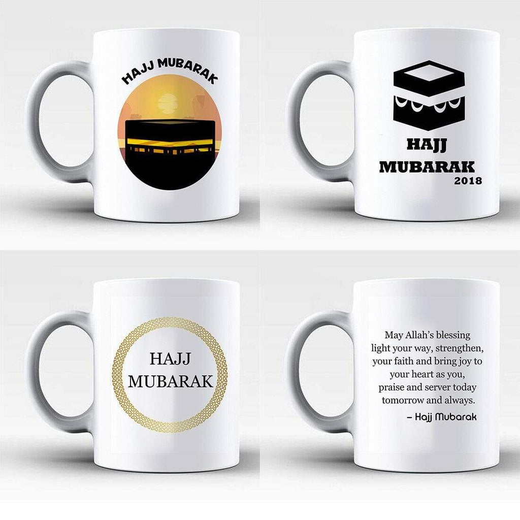 Hajj Mubarak Islamic Muslim Drink Cup Glass Coffee Tea Mug Gift Present 2